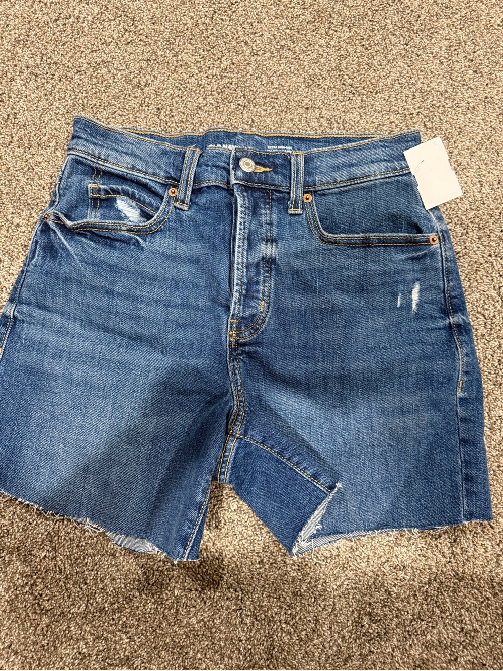 Old Navy Women's Blue Distressed Denim Shorts